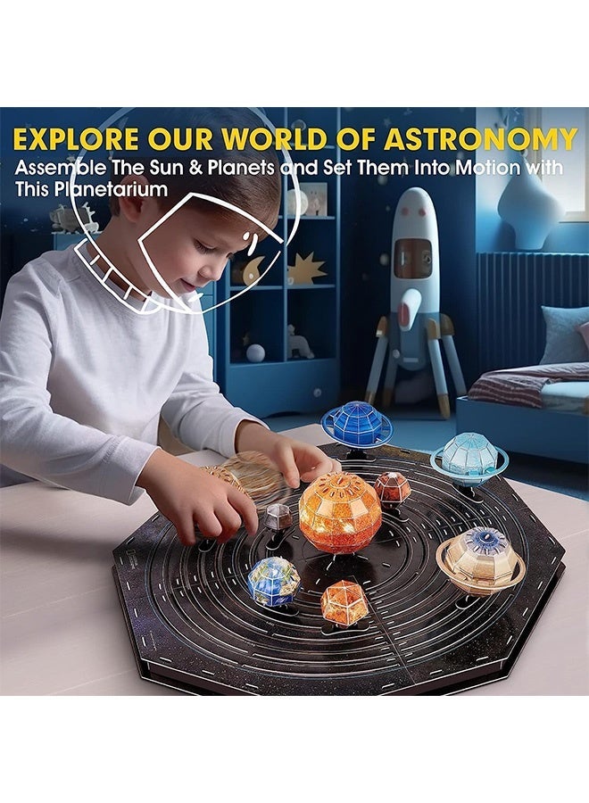 GMORO National Geographic 3D Solar System Puzzle - 173 Pieces | STEM Toy for Kids Ages 8+ | Build & Explore Planets, Fun Space Model, Perfect Gift for Young Astronomers and Science Enthusiasts - Image 3